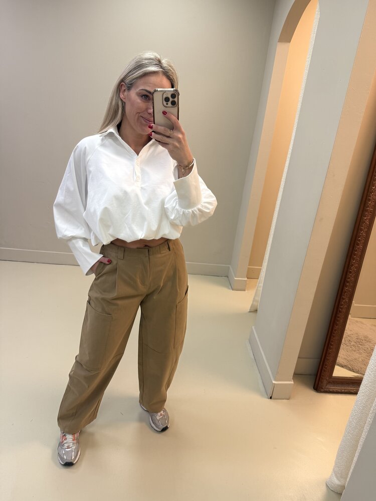 BALLOON CARGO JEANS CAMEL