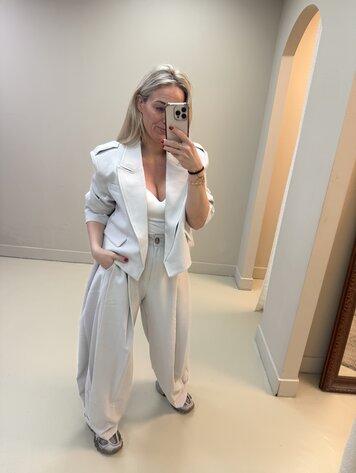 DAMES BLAZER ROX GRIJS