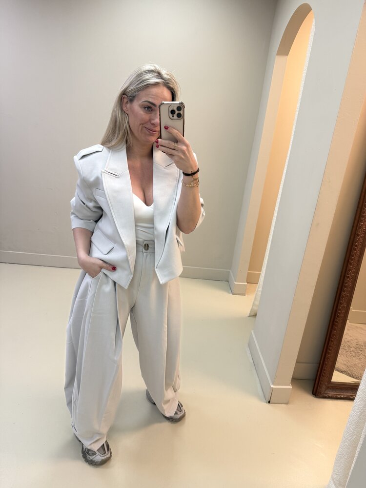 DAMES BLAZER ROX GRIJS