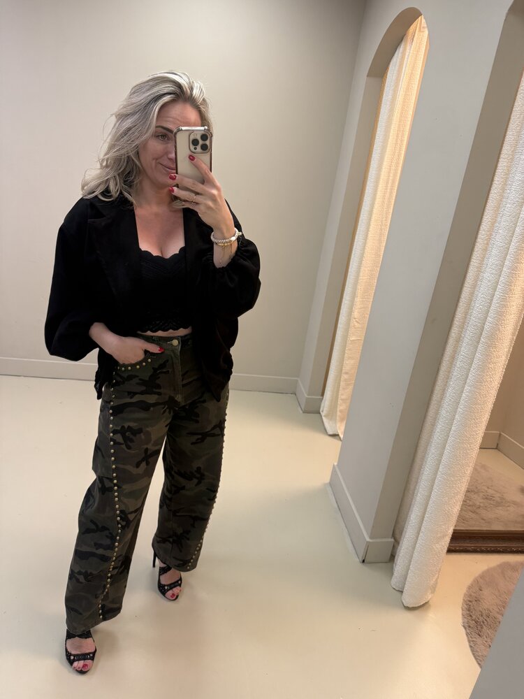 BALLOON JEANS ARMY STUDS