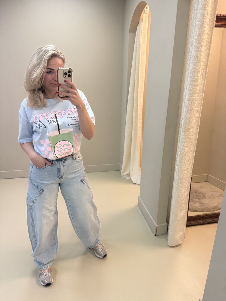 T-SHIRT MATCHA BLUE
