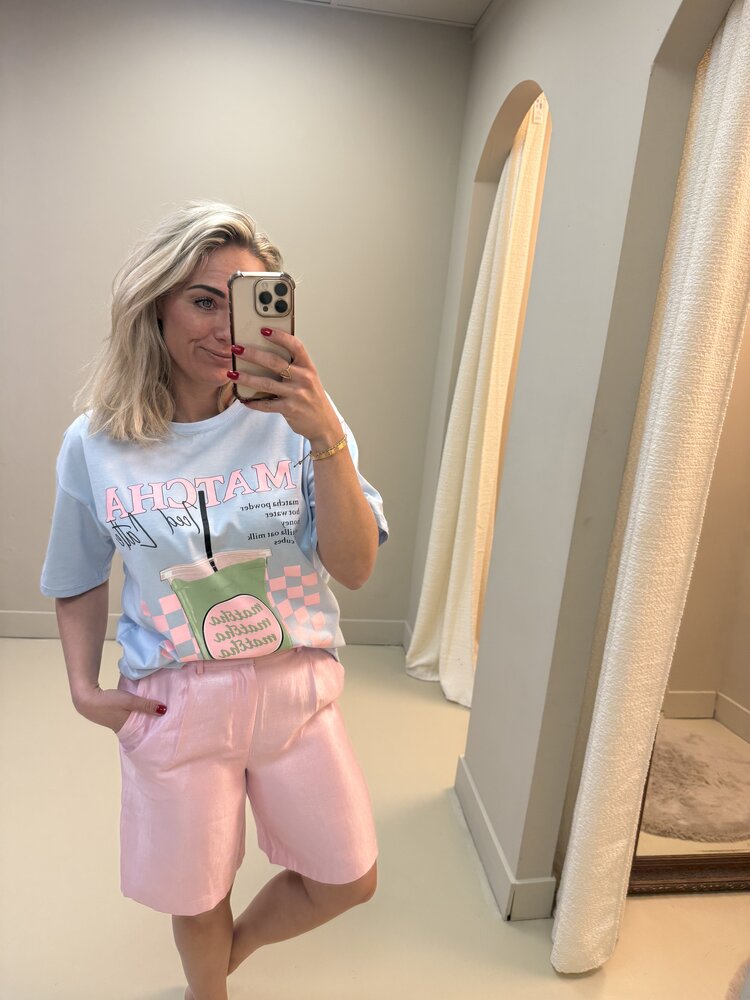 T-SHIRT MATCHA BLUE