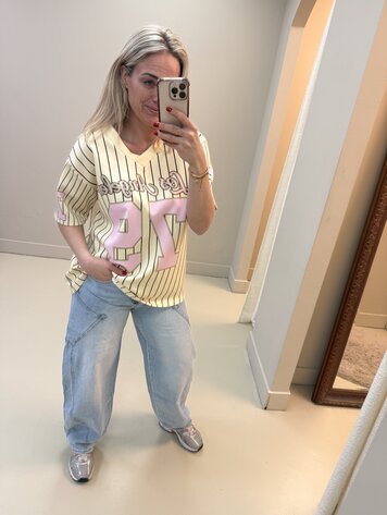 BASEBALL T-SHIRT 79 BUTTER YELLOW