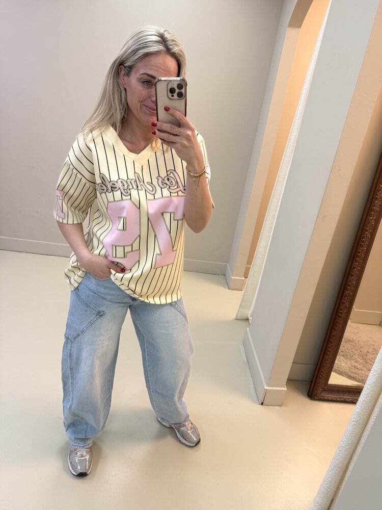 BASEBALL T-SHIRT 79 BUTTER YELLOW