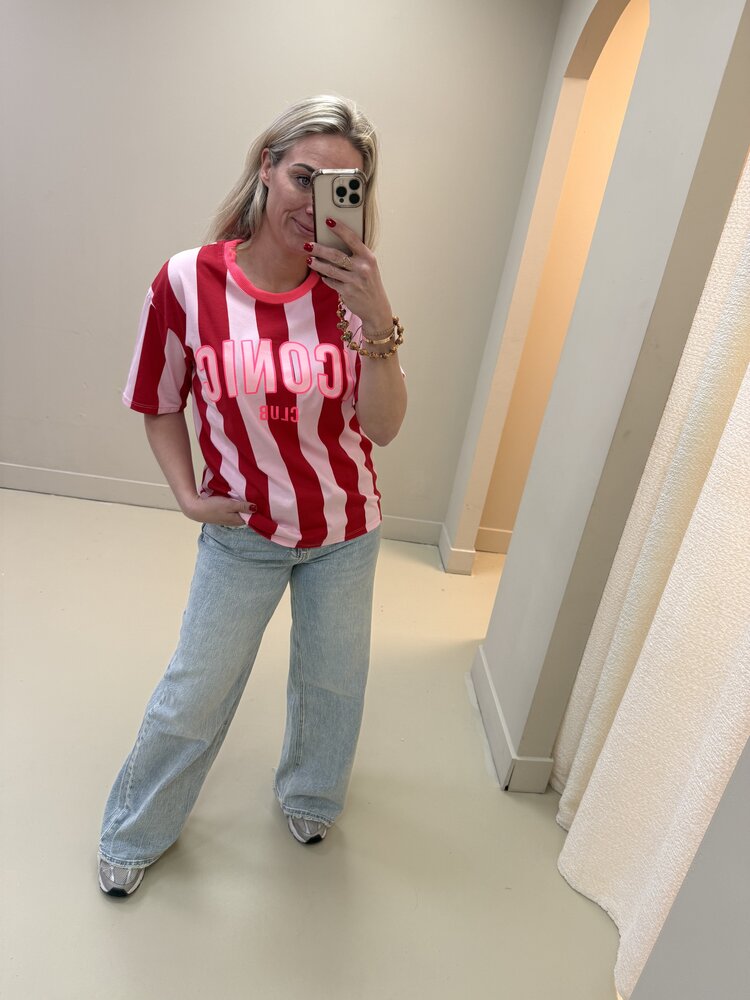 T-SHIRT ICONIC RED/PINK