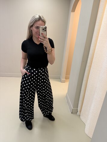 BALLOON POLKADOT ZWART