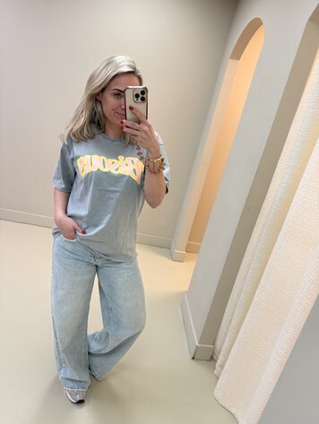 T-SHIRT BISOUS GREY