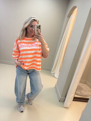 T-SHIRT ORANJE BISOUS