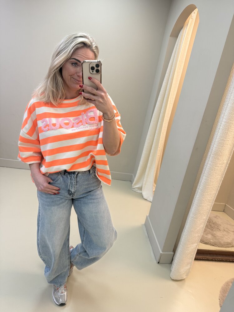 T-SHIRT ORANJE BISOUS