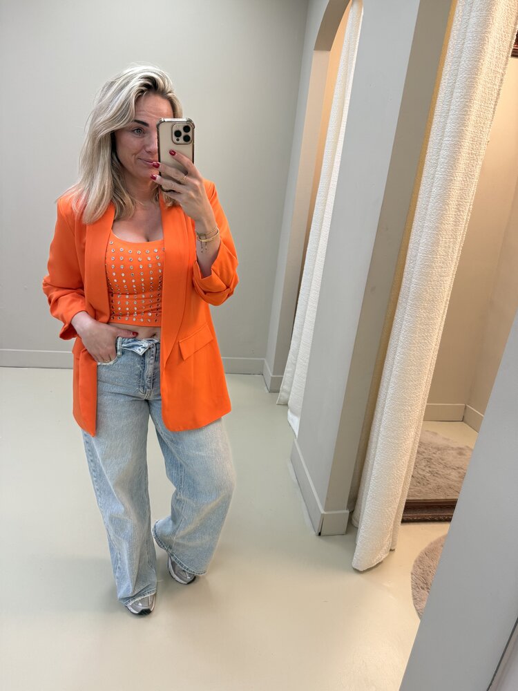DAMES BLAZER ORANJE