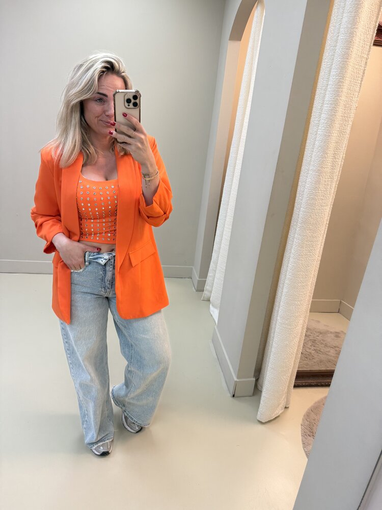 DAMES BLAZER ORANJE