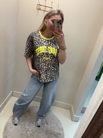 T-SHIRT PANTER SAINT TROPEZ GEEL