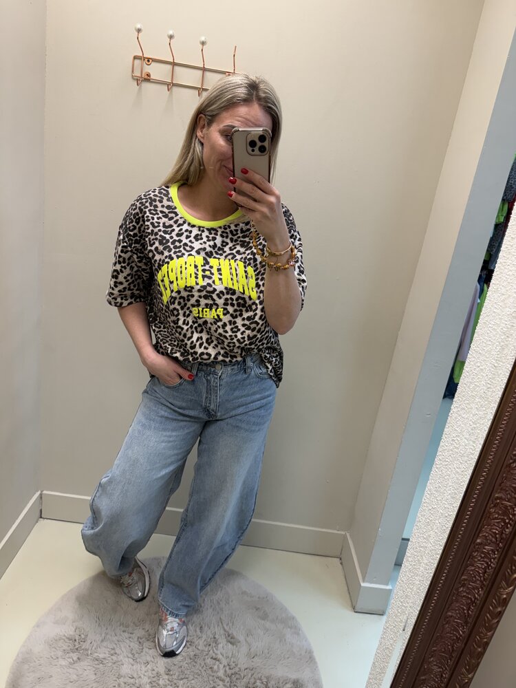 T-SHIRT PANTER SAINT TROPEZ GEEL