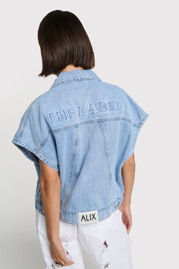 ALIX THE LABEL SOFT DENIM WAISCOAT
