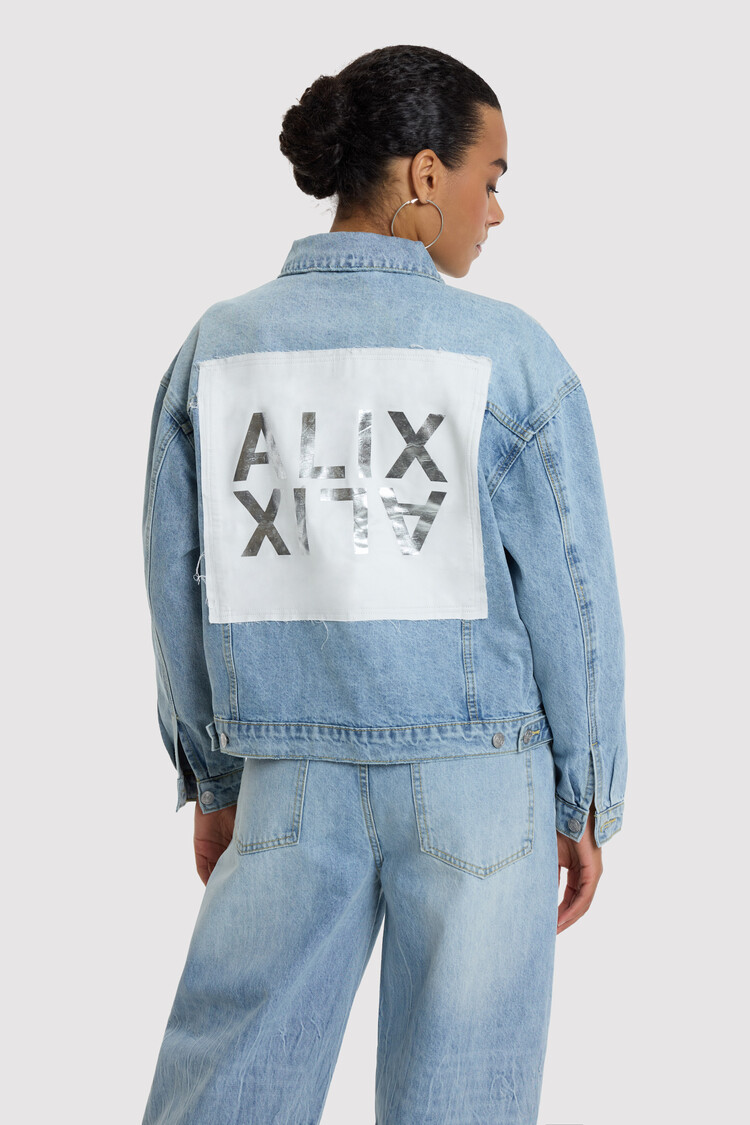 ALIX THE LABEL ALIX THE LABEL PATCH DENIM JACKET