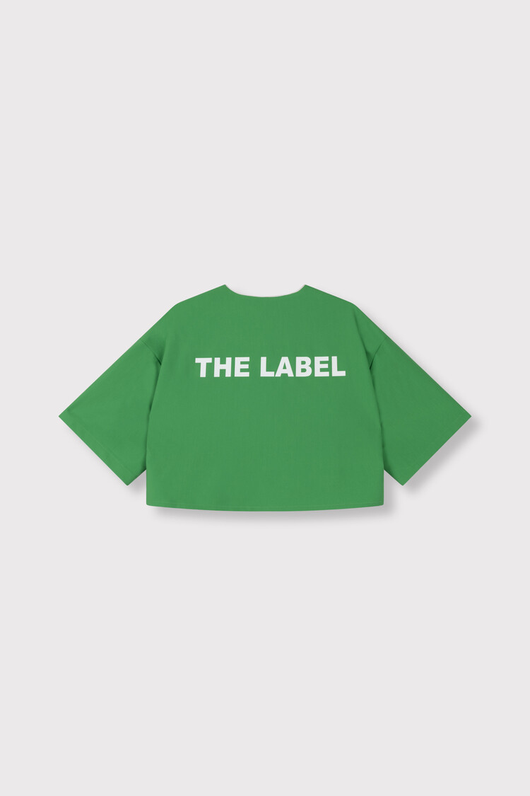 ALIX THE LABEL ALIX THE LABEL CROPPED BASEBALL SHIRT