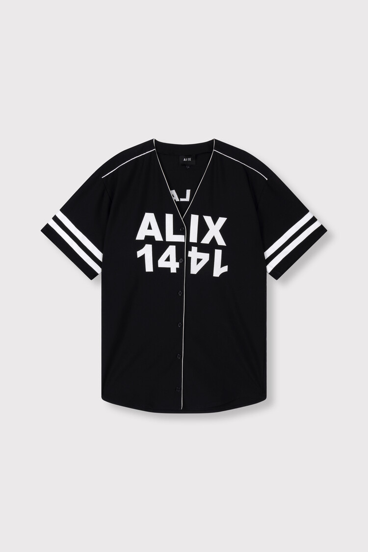 ALIX THE LABEL Alix the label baseball shirt dress