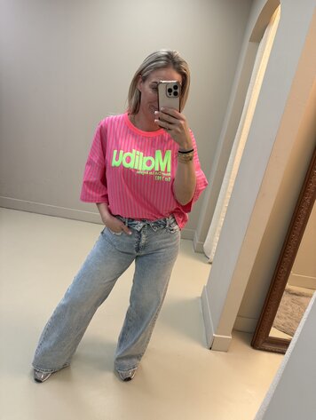 T-SHIRT MALIBU ROZE STRIPE