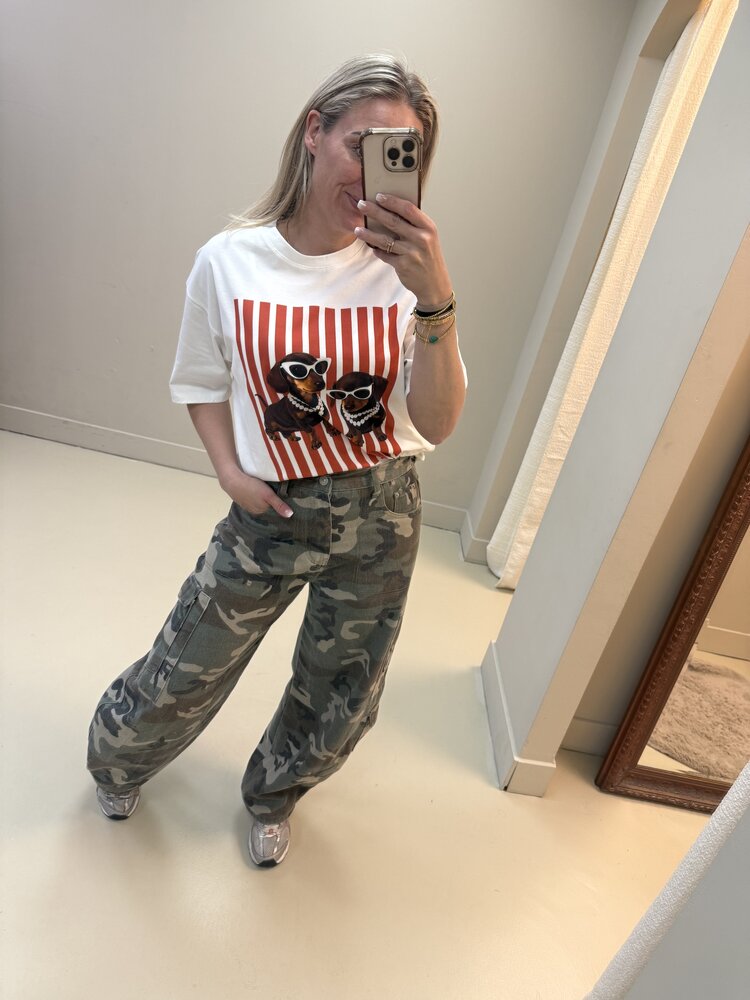 T-SHIRT TECKEL PARELS