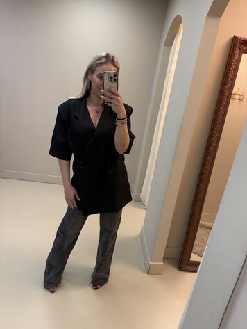 BLAZER OVERSLAG ZWART