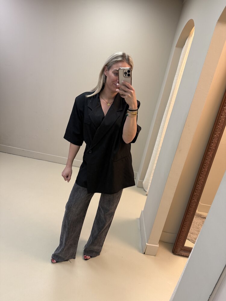 BLAZER OVERSLAG ZWART
