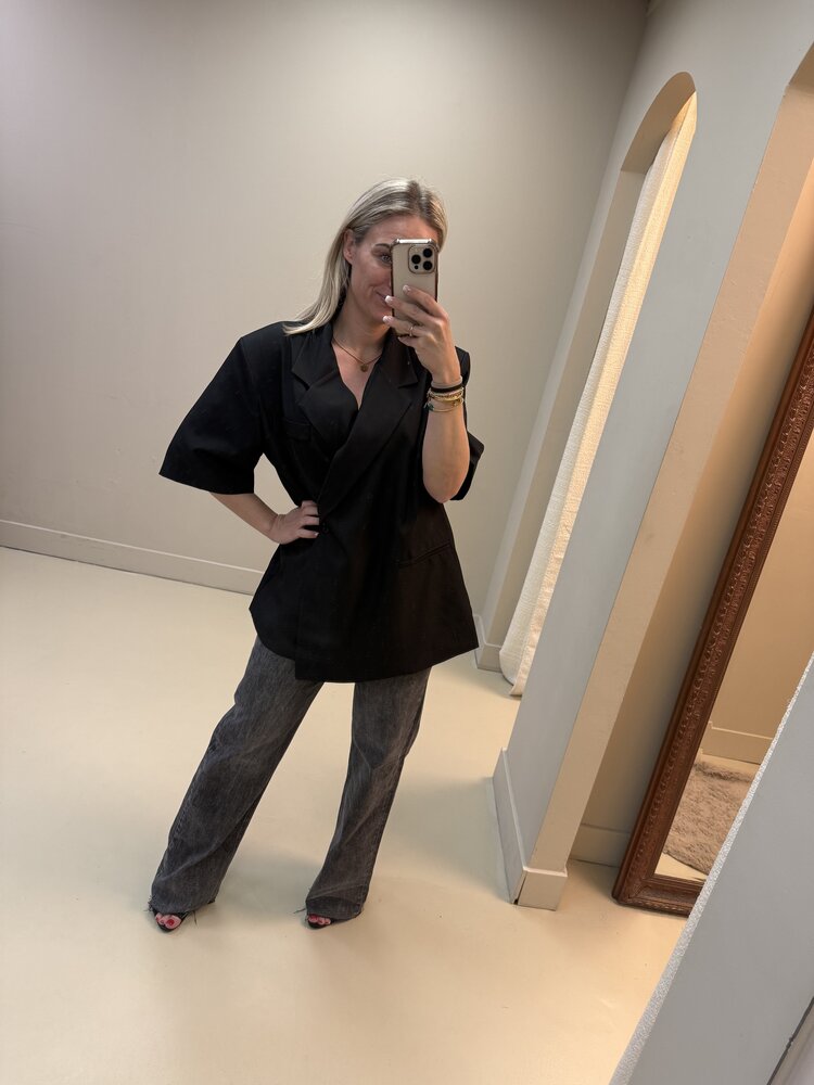 BLAZER OVERSLAG ZWART