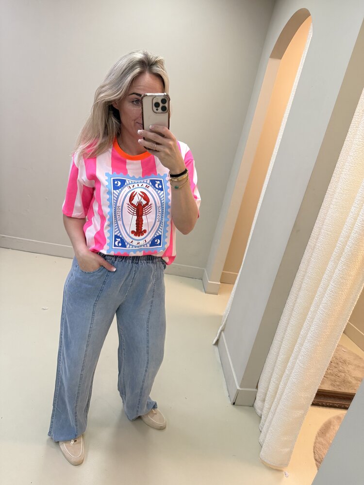 T-SHIRT KREEFT PINK