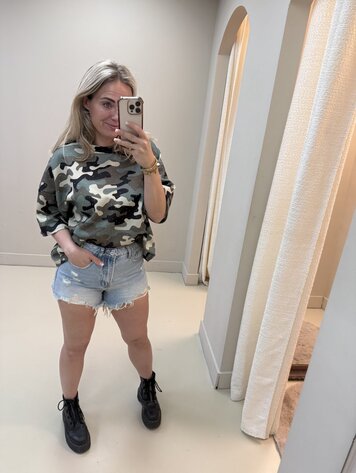 T-SHIRT ARMY GLITTER