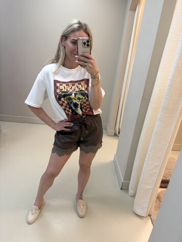T-SHIRT TECKEL ICONIC BORDEAUX