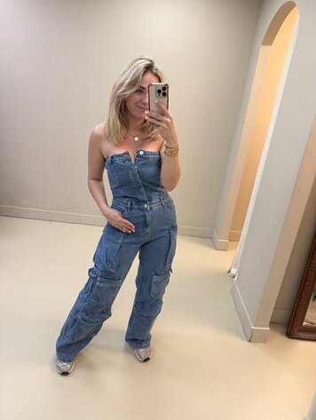 JUMPSUIT JEANS STRAPLESS