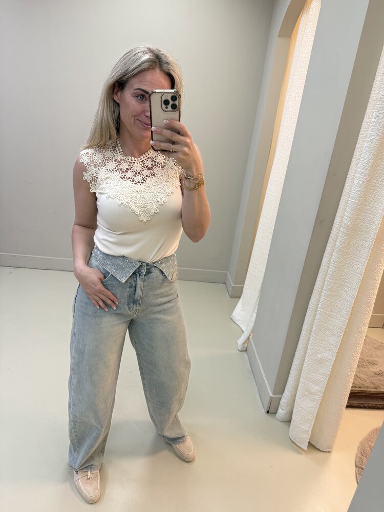 BALLOON GLITTER JEANS