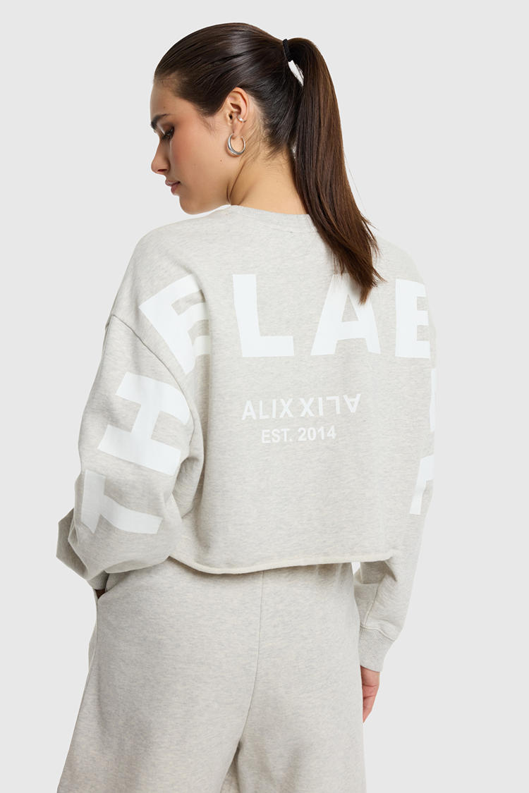 ALIX THE LABEL ALIX THE LABEL BACK PRINT SWEATER