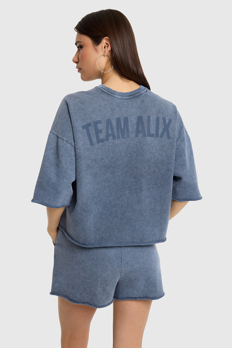 ALIX THE LABEL ALIX THE LABEL CUT SEAM SWEAT T-SHIRT