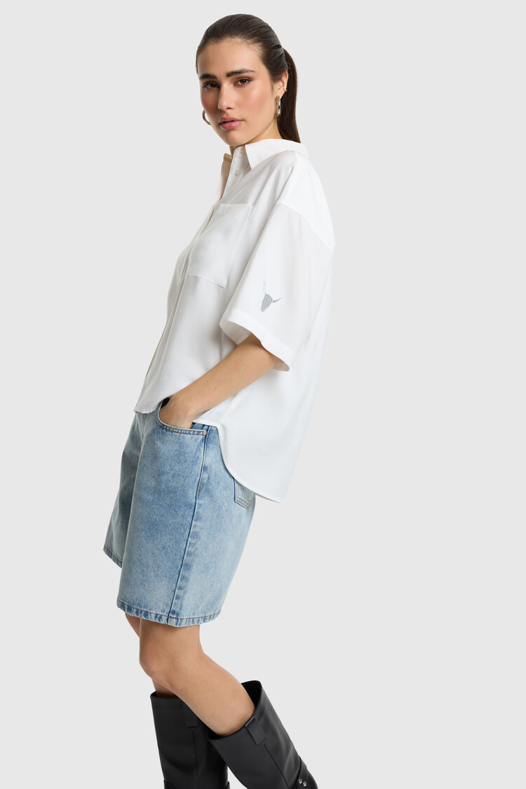 ALIX THE LABEL ALIX THE LABEL SHORT SLEEVE BLOUSE