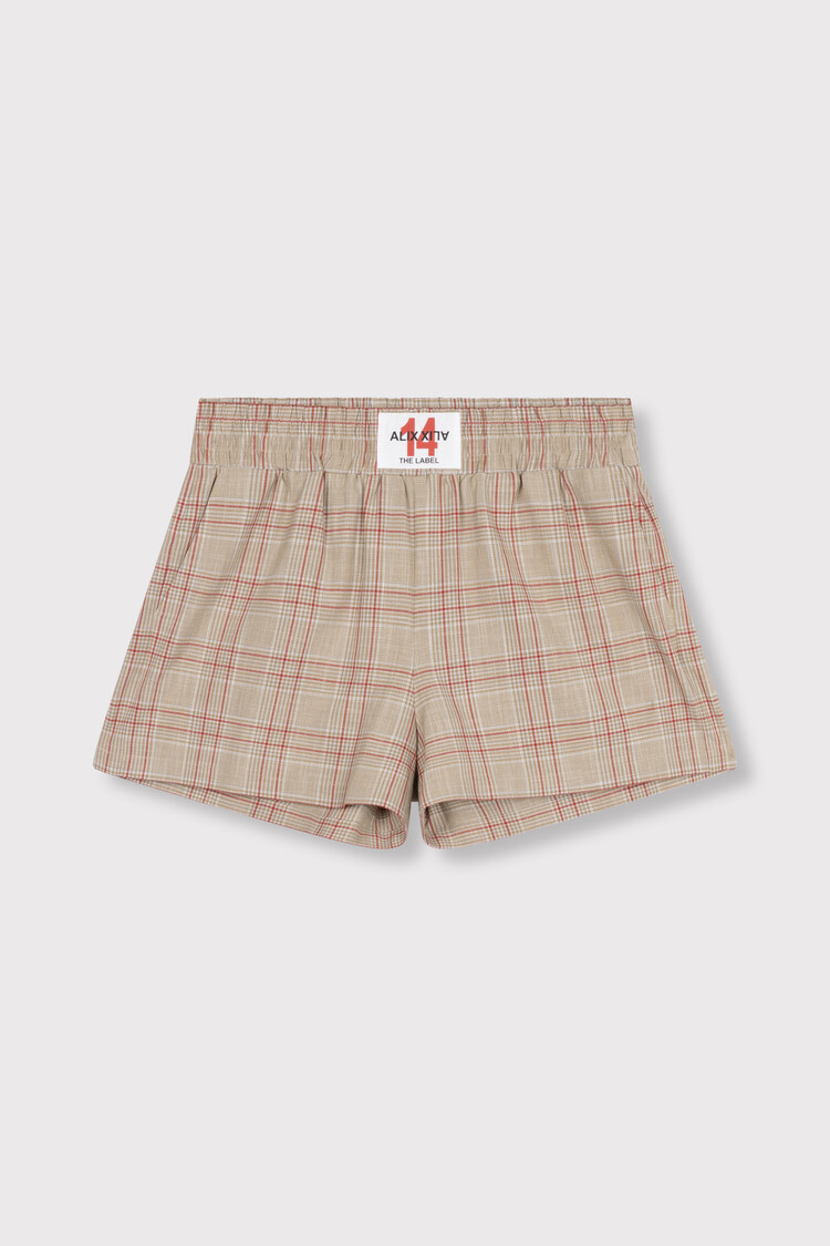ALIX THE LABEL ALIX THE LABEL SPORTY CHECK SHORTS