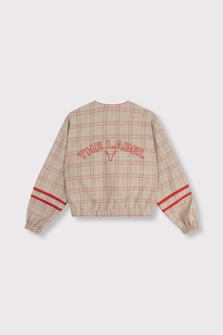 ALIX THE LABEL ALIX THE LABEL SPORTY CHECK BOMBER