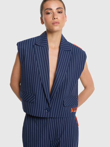 ALIX THE LABEL ALIX THE LABEL STRIPED WAISTCOAT