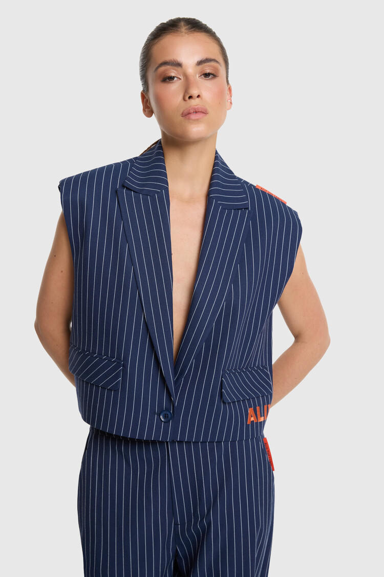 ALIX THE LABEL ALIX THE LABEL STRIPED WAISTCOAT