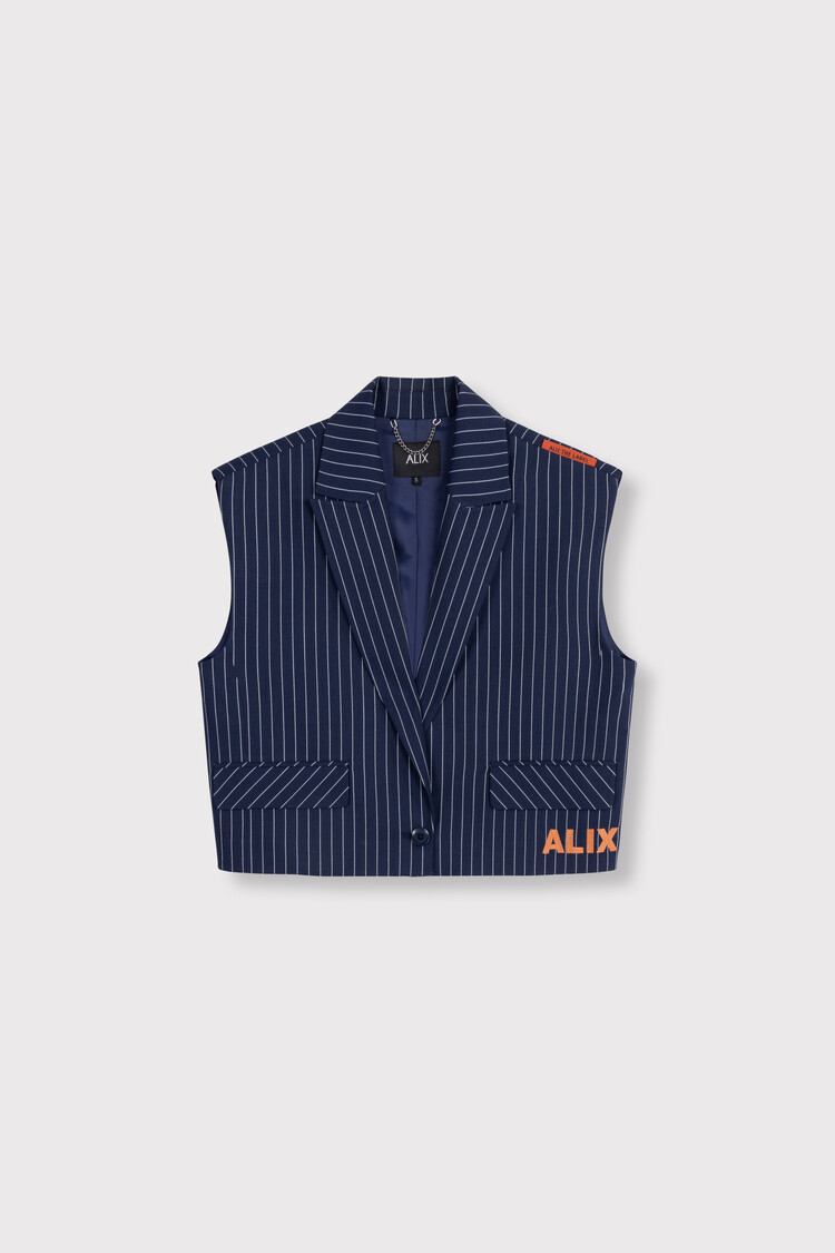 ALIX THE LABEL ALIX THE LABEL STRIPED WAISTCOAT