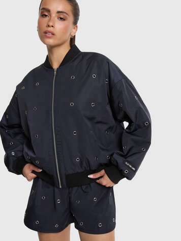 ALIX THE LABEL ALIX THE LABEL EYELET BOMBER