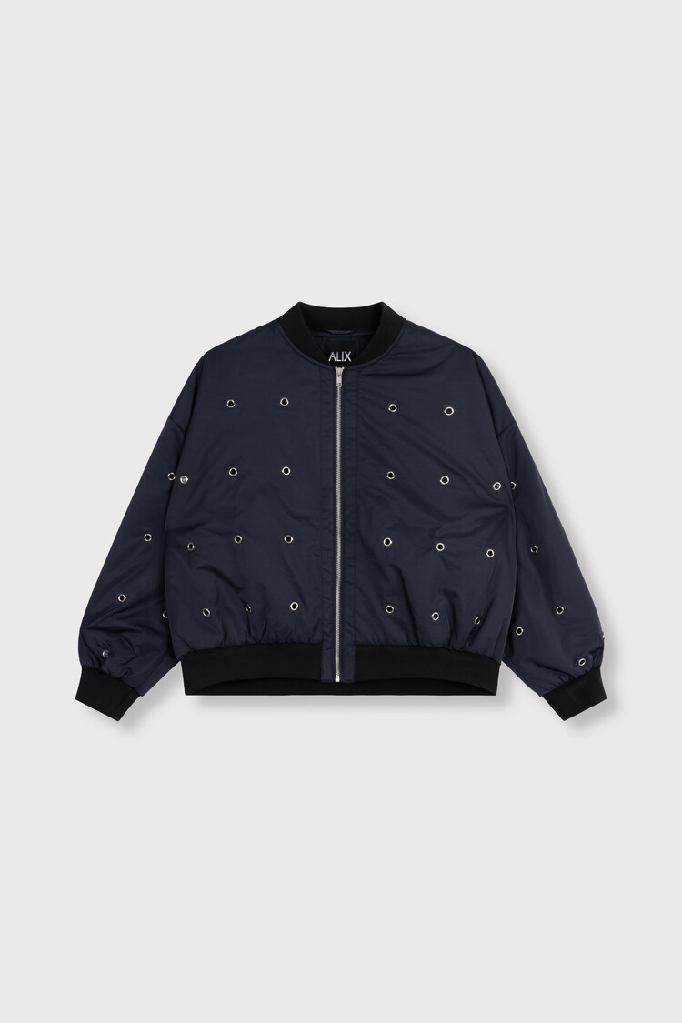 ALIX THE LABEL ALIX THE LABEL EYELET BOMBER