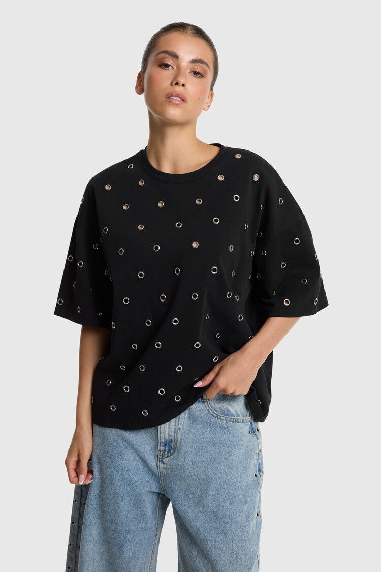 ALIX THE LABEL ALIX THE LABEL EYELET T-SHIRT