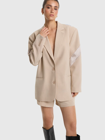 ALIX THE LABEL ALIX THE LABEL SHINY PANEL BLAZER