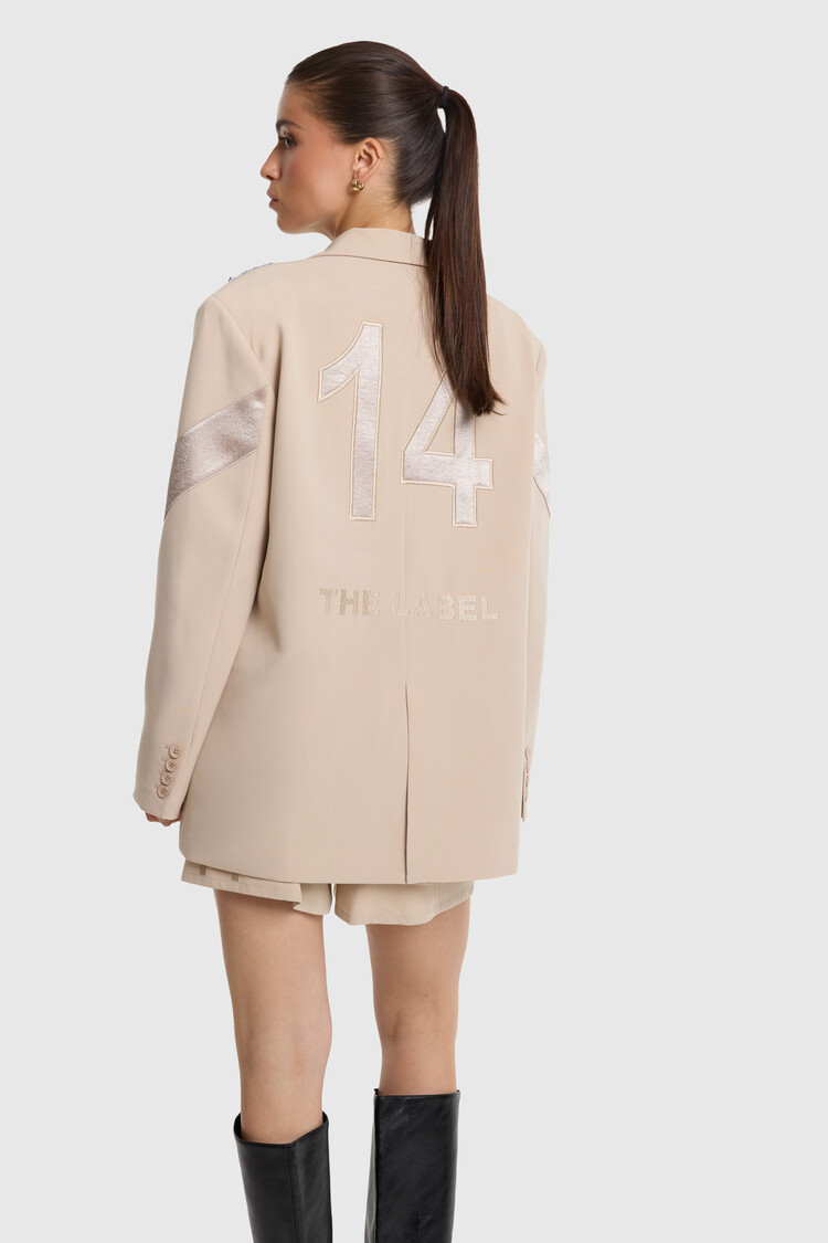 ALIX THE LABEL ALIX THE LABEL SHINY PANEL BLAZER