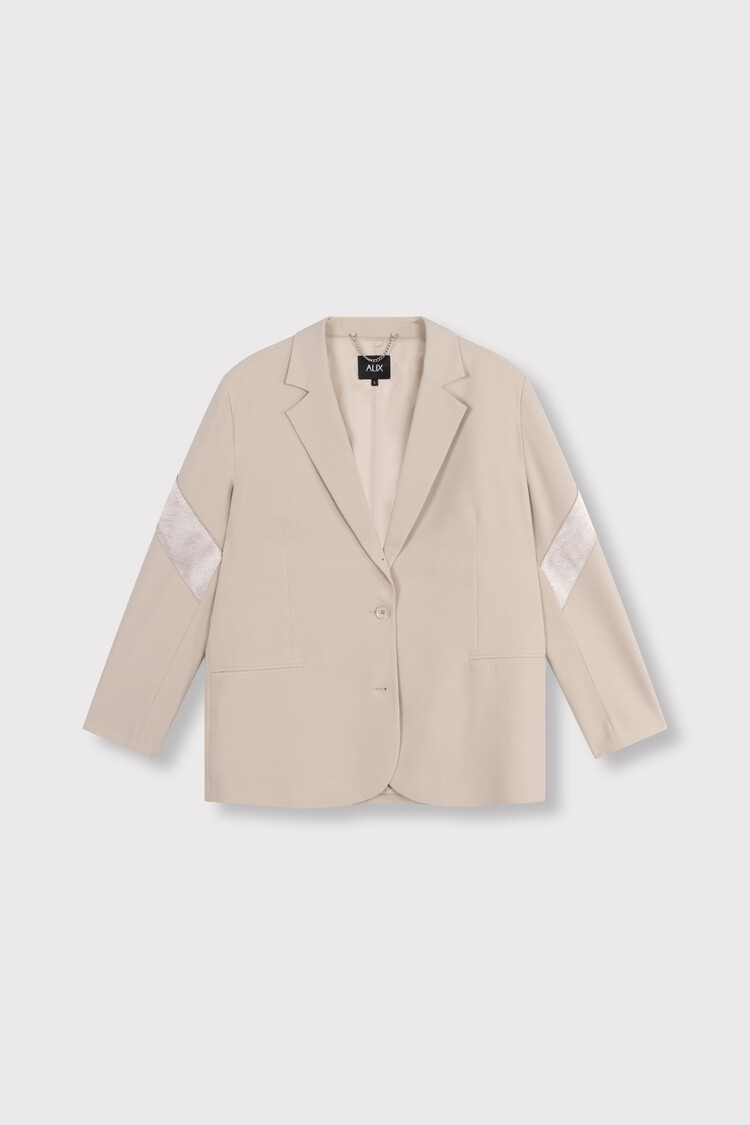 ALIX THE LABEL ALIX THE LABEL SHINY PANEL BLAZER