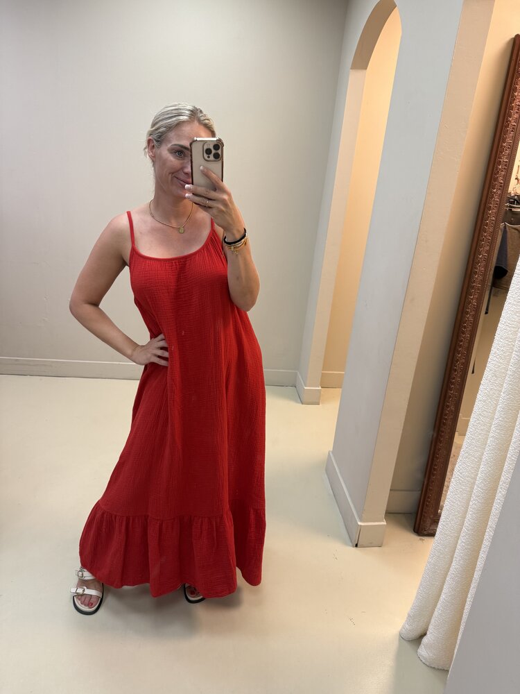SPAGHETTI DRESS KATOEN