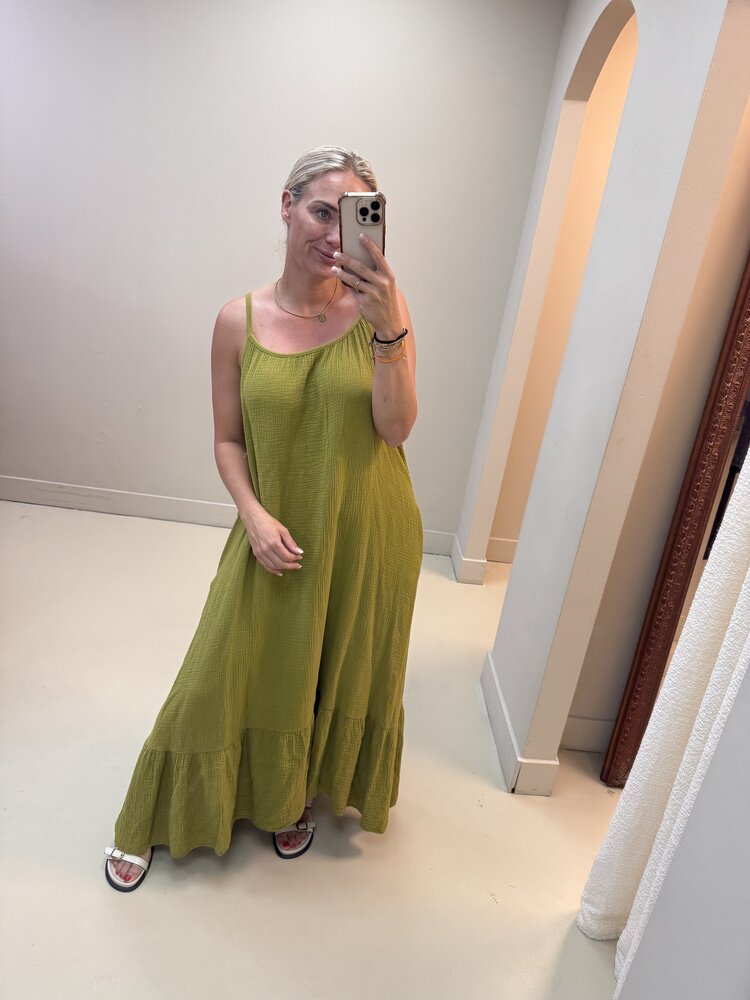 SPAGHETTI DRESS KATOEN