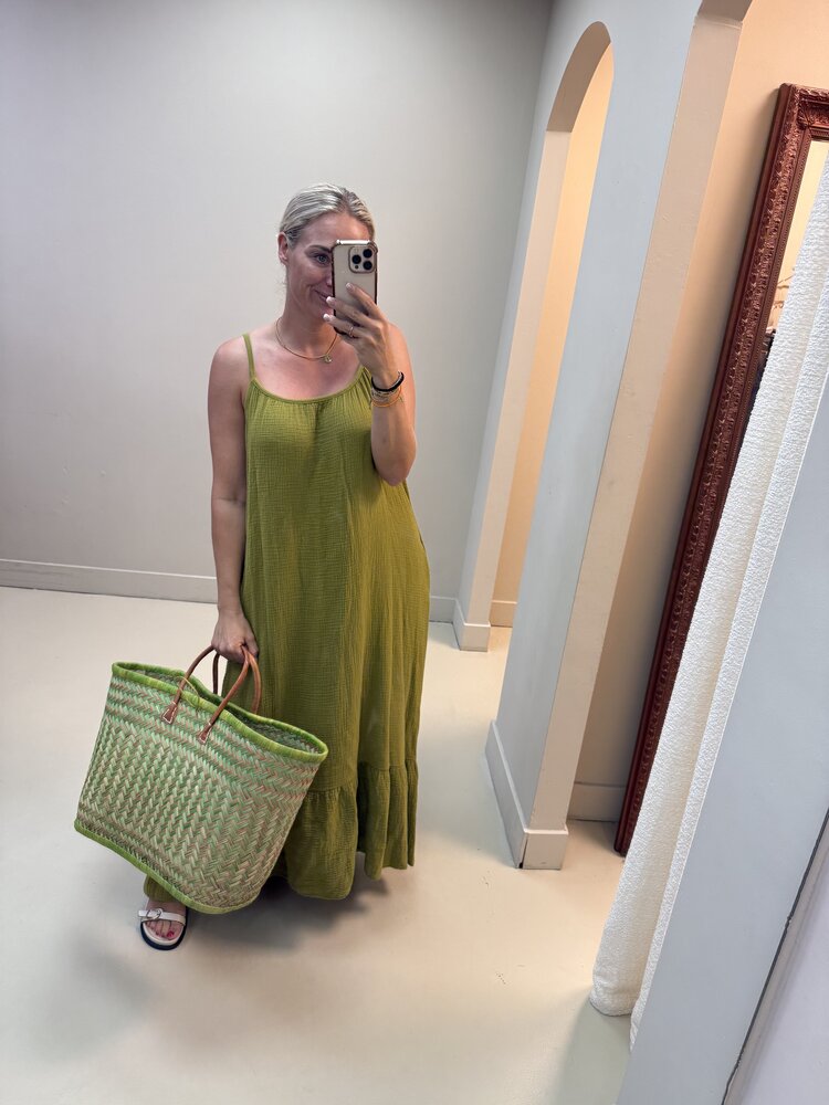 SPAGHETTI DRESS KATOEN