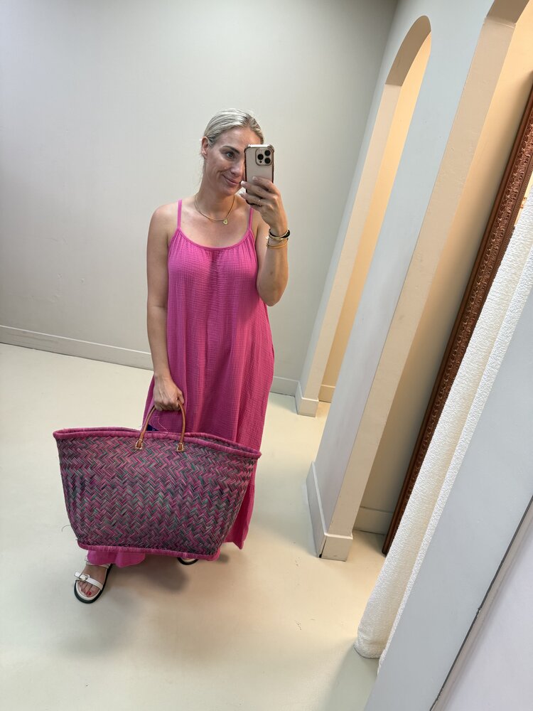 SPAGHETTI DRESS KATOEN