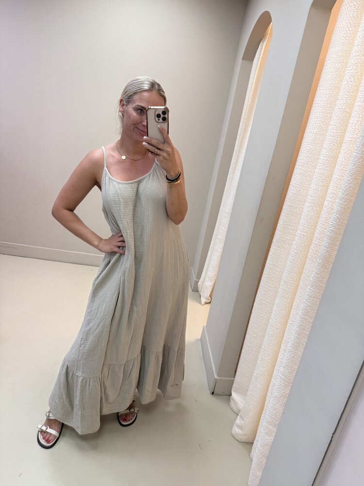 SPAGHETTI DRESS KATOEN